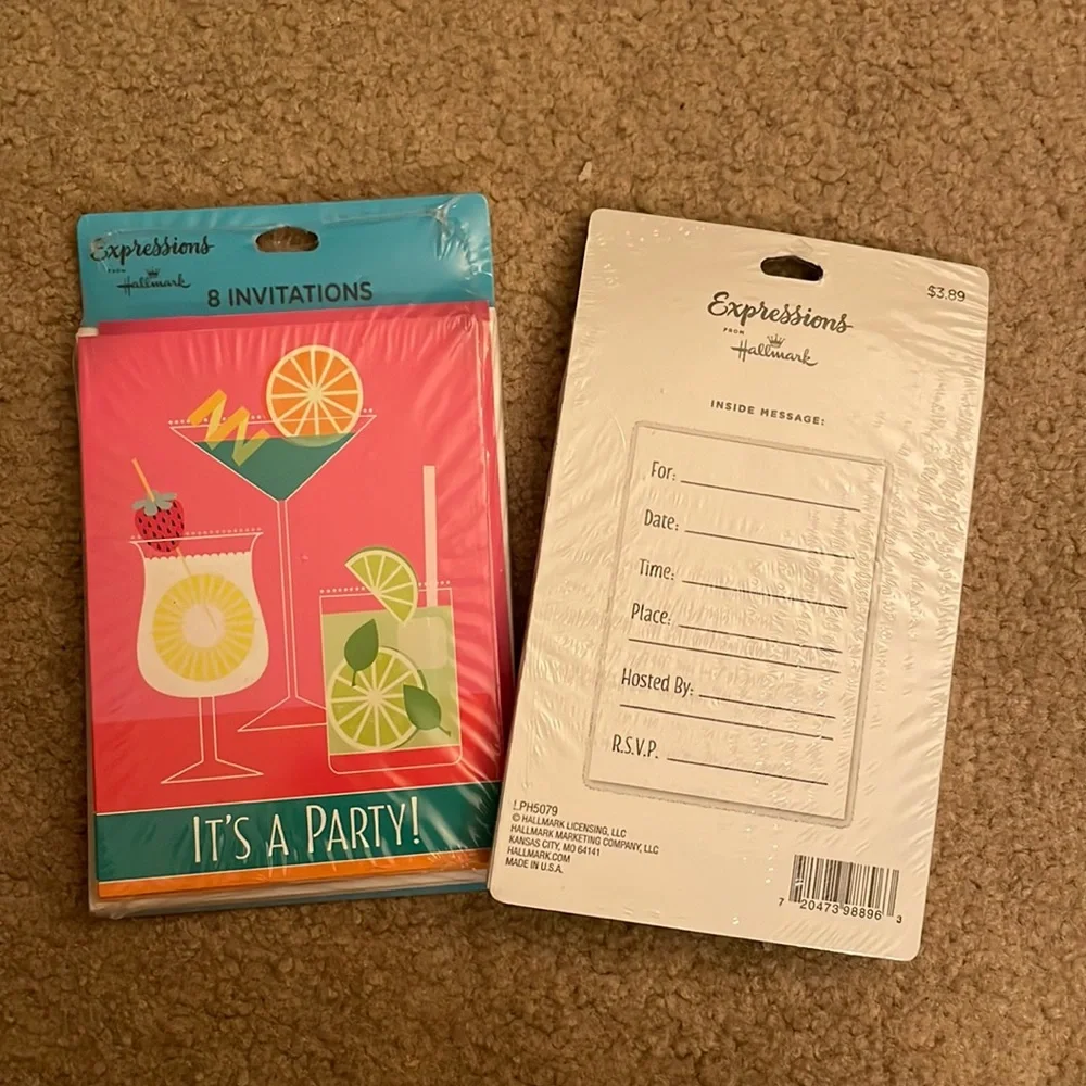 Hallmark Cocktails Invitations - Two Packs
